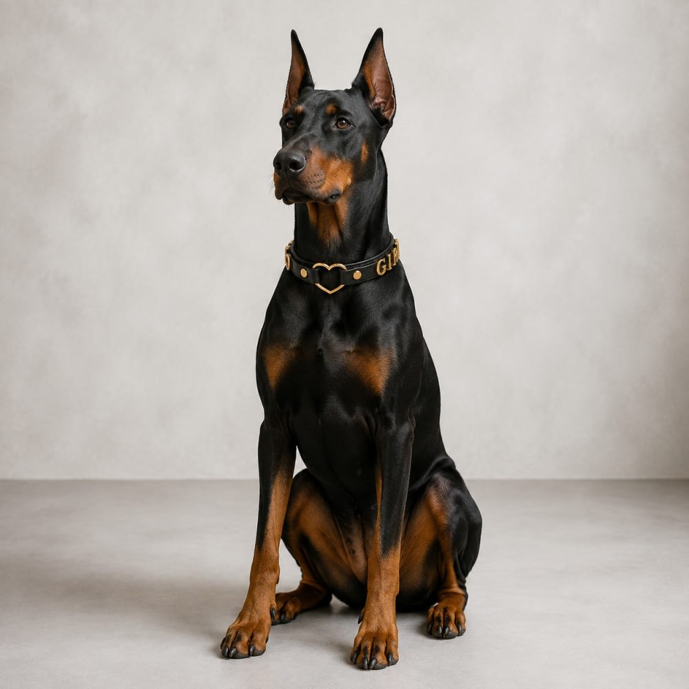 Golden Heart “GOOD GIRL” Dog Collar