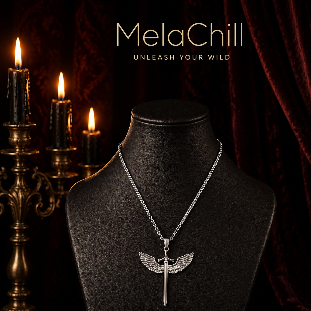 Eagle Cross Pendant Collar | 50cm Titanium Steel Cadena