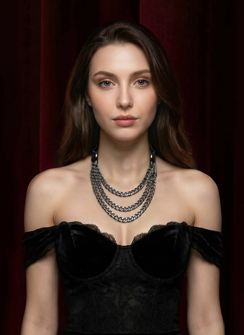 Minimal Black Leather Choker