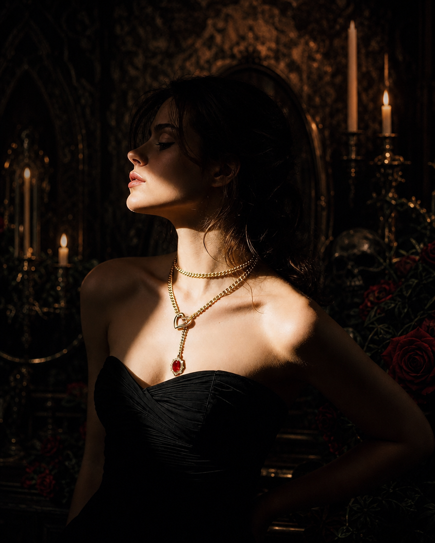 MelaChill [Golden Silence] Elegant Fashion Choker