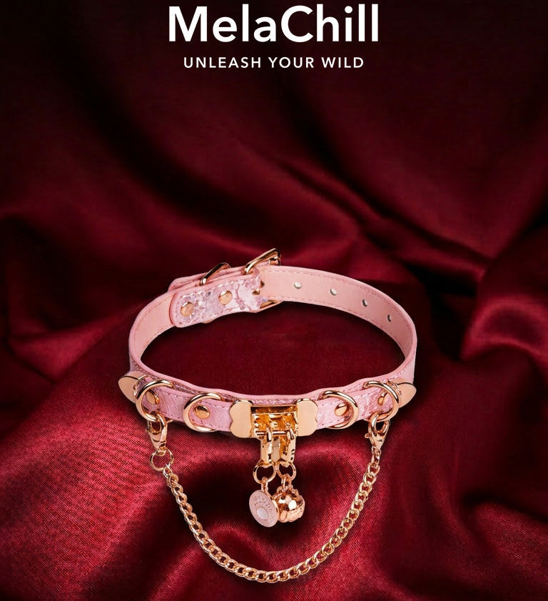 Pink O-Ring Chain Choker