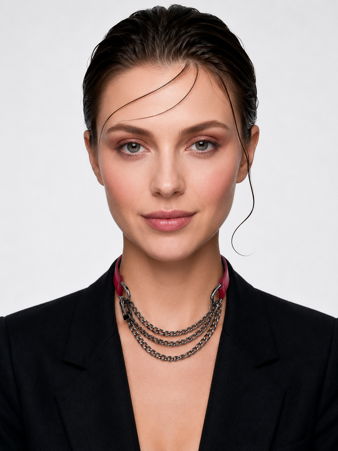 MelaChill [Breathless] Pulling Fashion and Fun Choker, Red