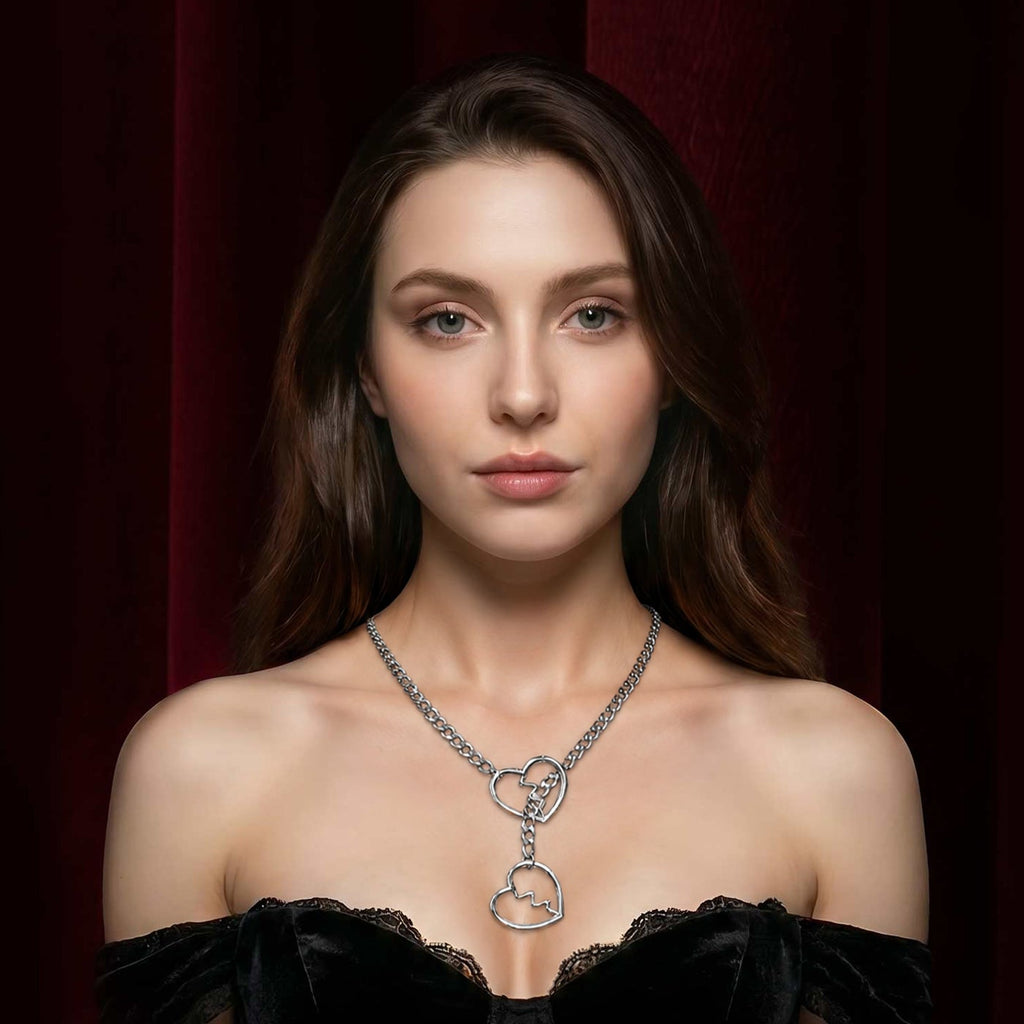 Broken Heart Lariat Choker