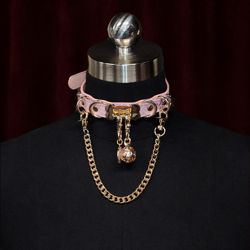 Pink O-Ring Chain Choker