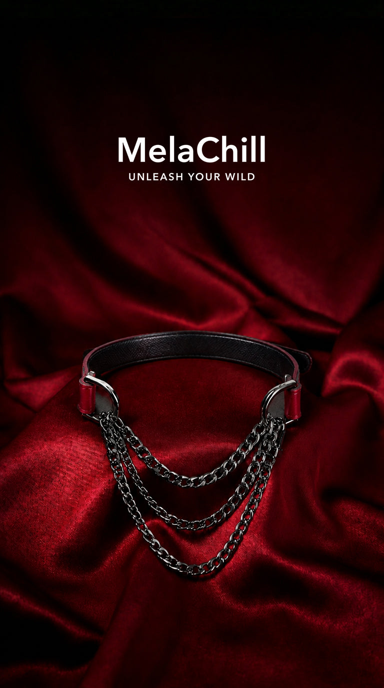 MelaChill [Breathless] Pulling Fashion and Fun Choker, Red