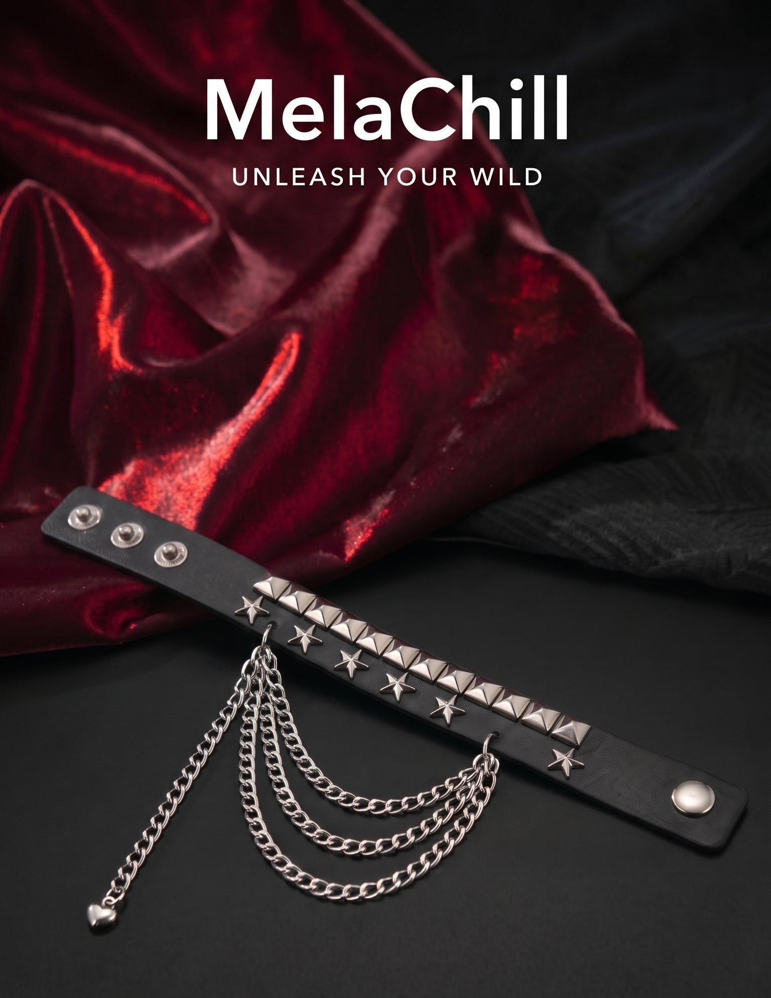 Black Star Chain Wrist Cuff