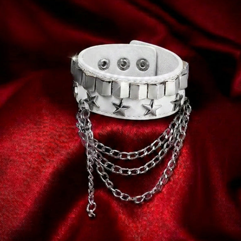 White Star Chain Wrist Cuff