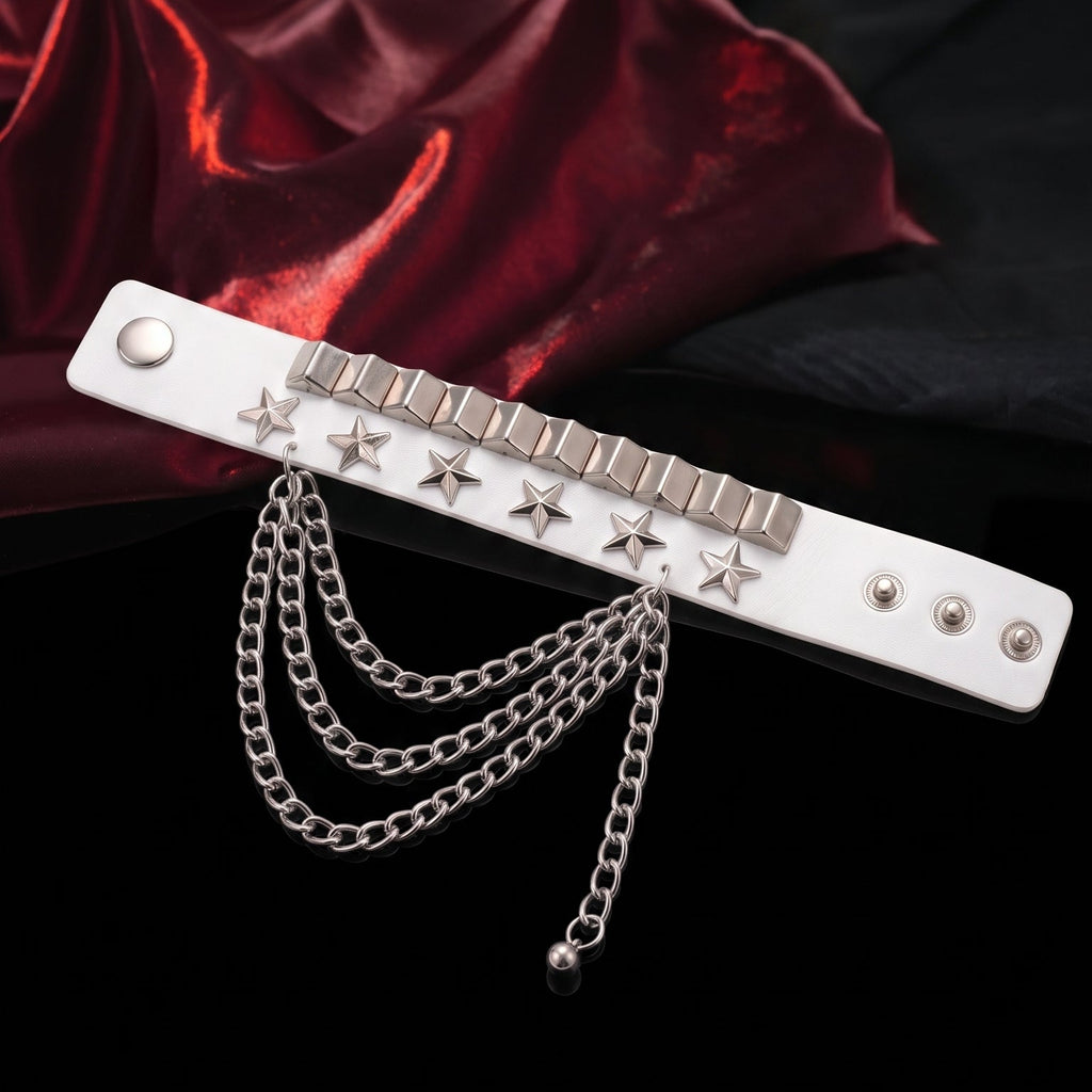 White Star Chain Wrist Cuff