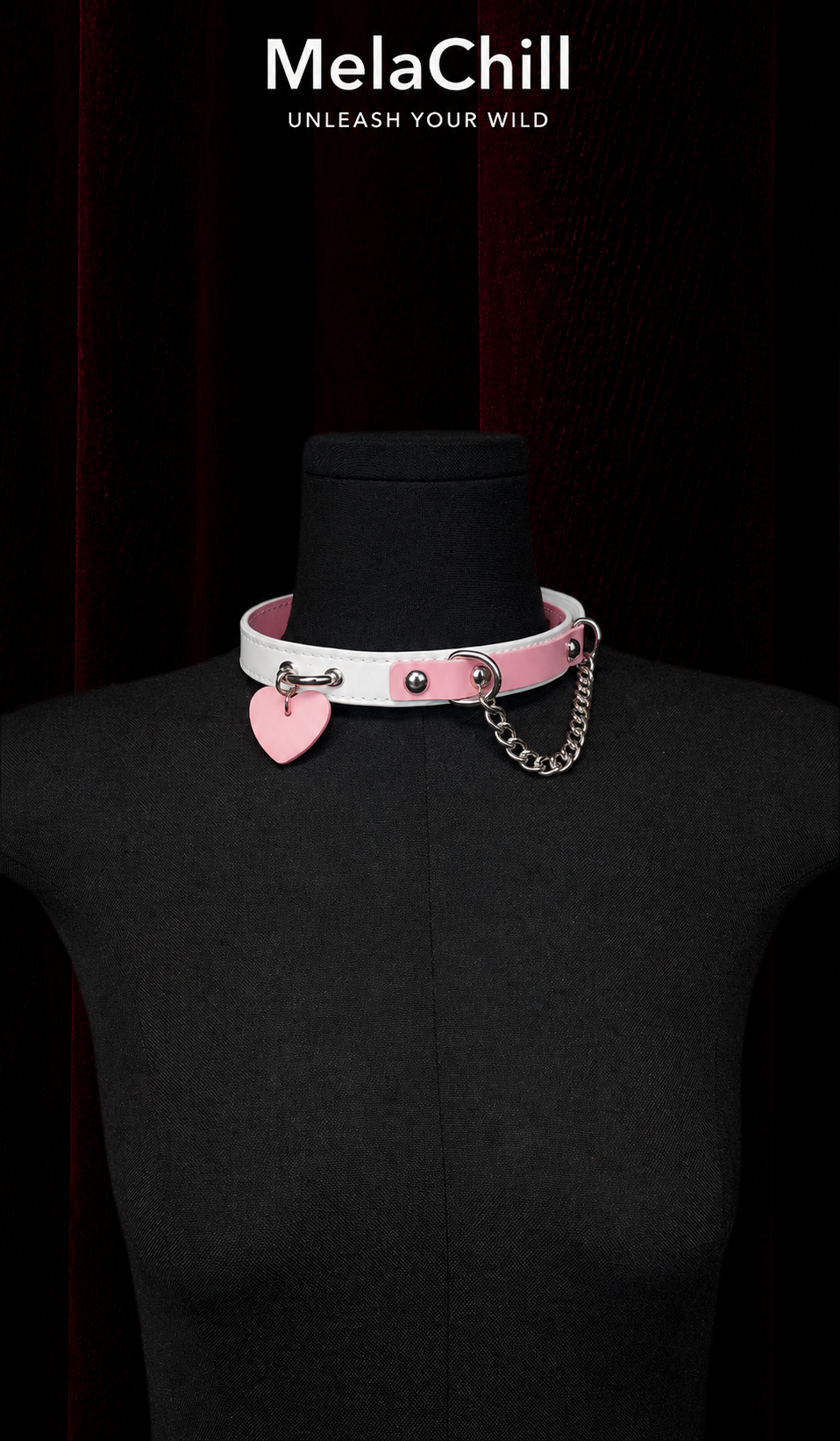 Two-Tone Heart Choker