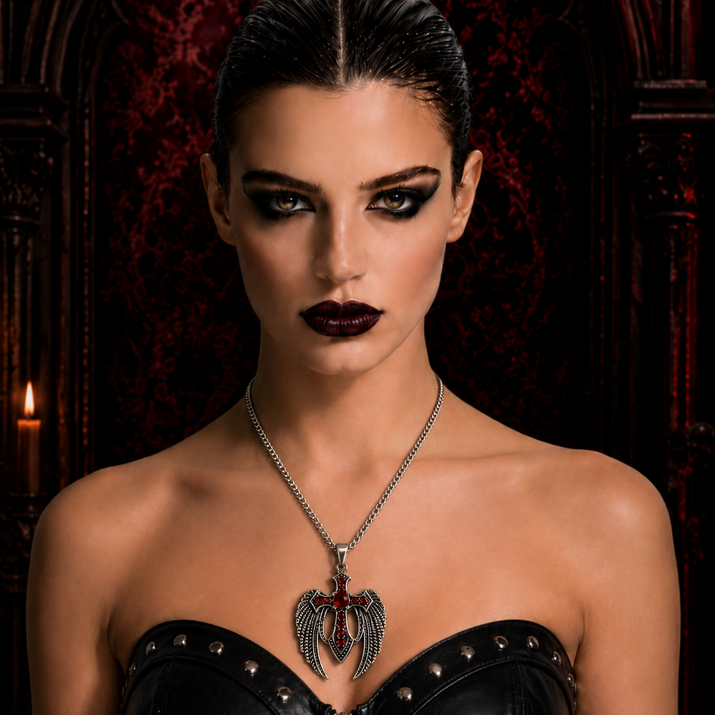 Eagle Cross Wing Kette | Titanium Steel Gothic Pendant
