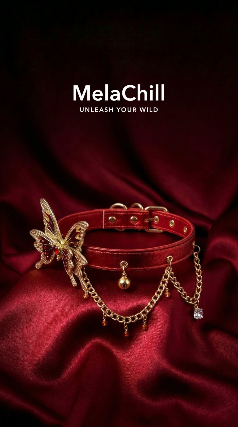 Red Night Butterfly Choker