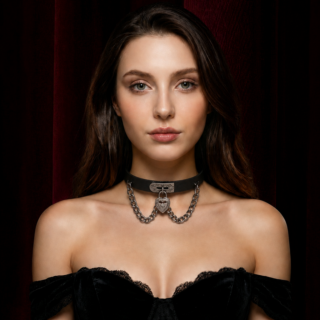 Bow Bell Choker | Verstellbarer Gothic Collar Kette