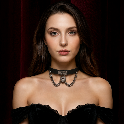 Bow Bell Choker | Verstellbarer Gothic Collar Kette