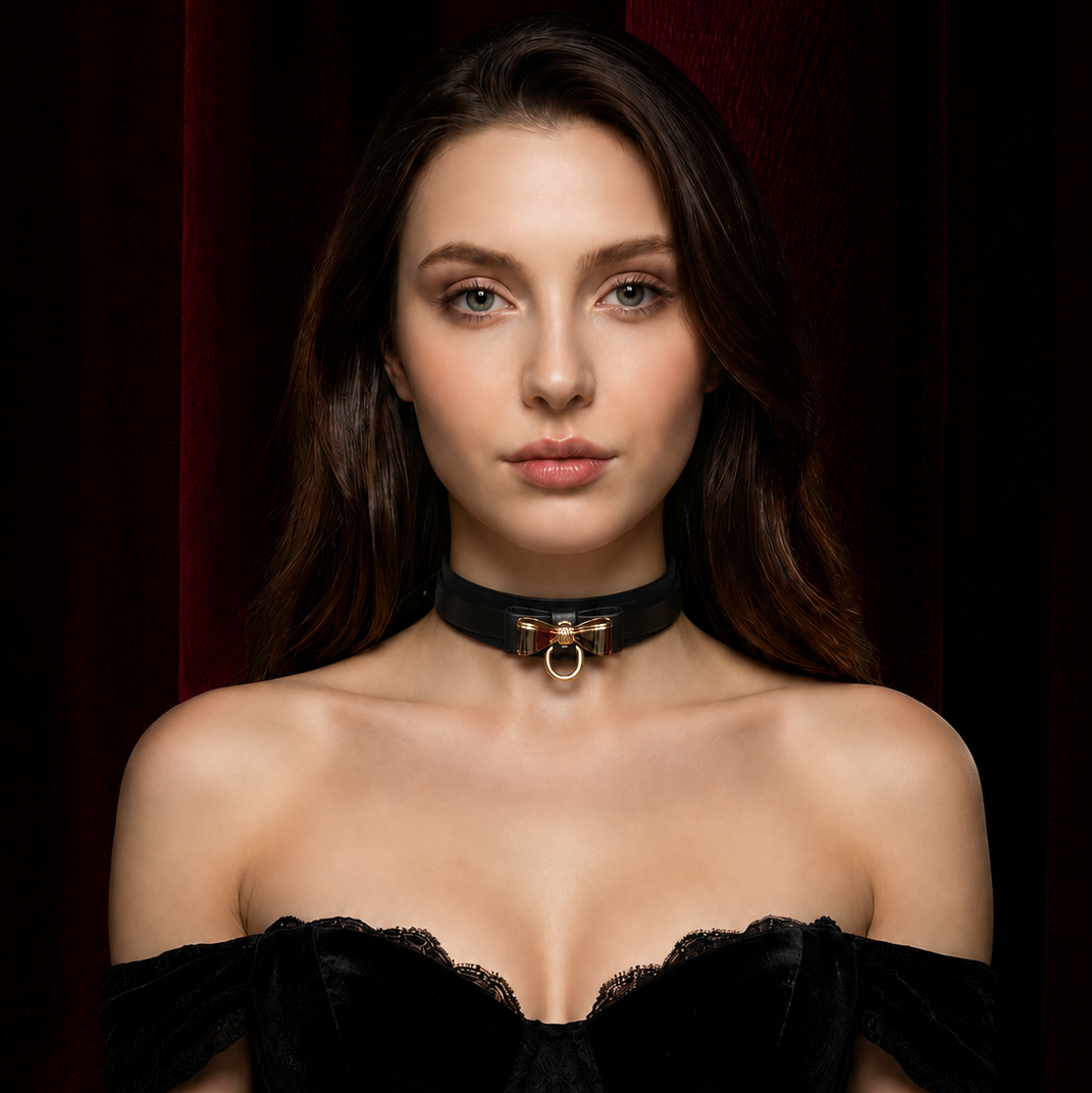 Miss Noble Black Choker | Elegant Gothic Collar