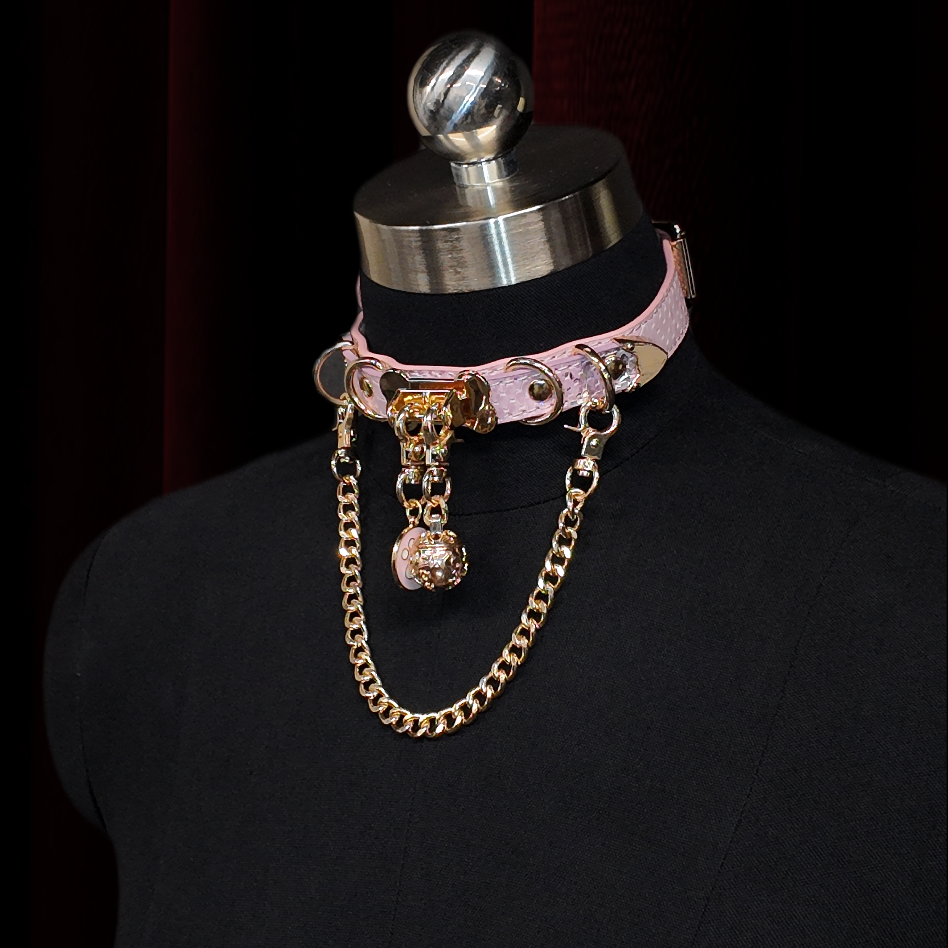 Pink O-Ring Chain Choker