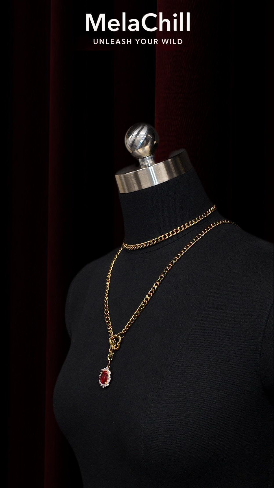 MelaChill [Golden Silence] Elegant Fashion Choker