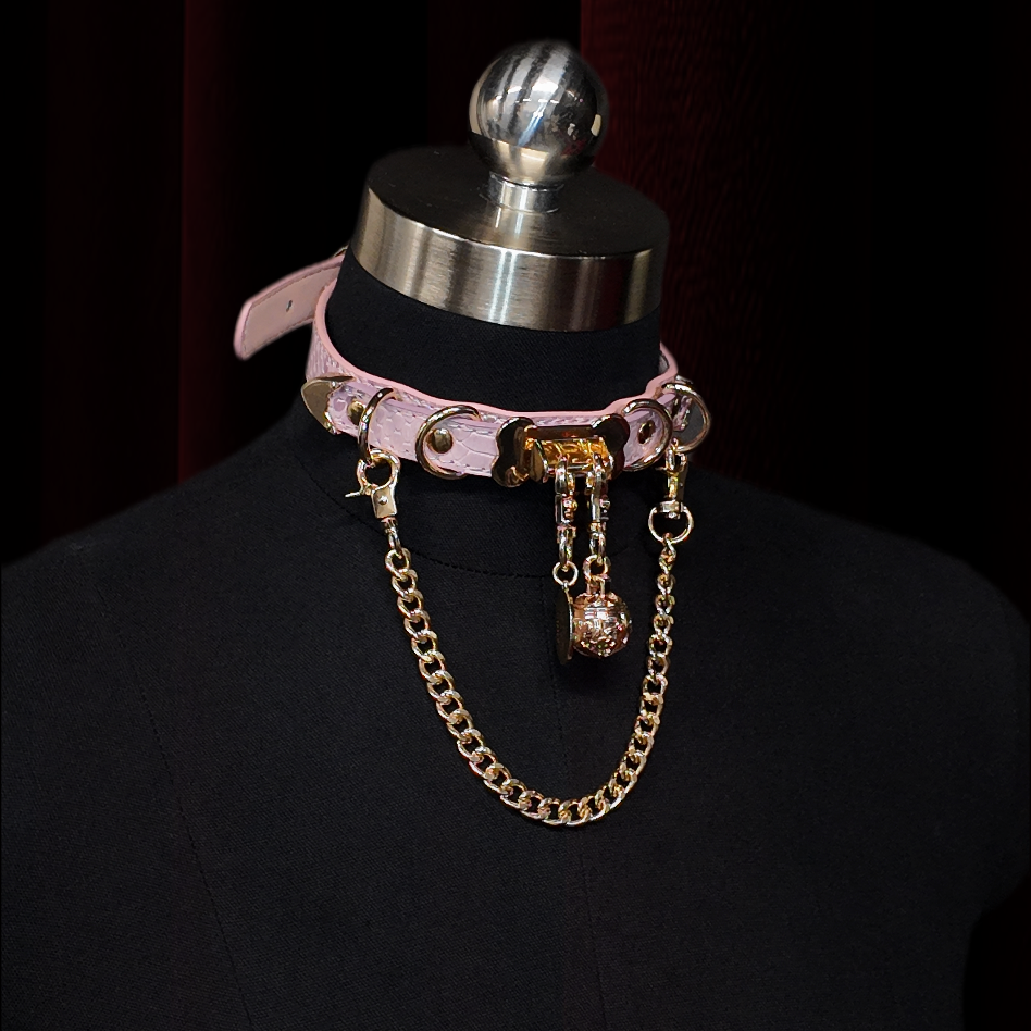 Pink O-Ring Chain Choker