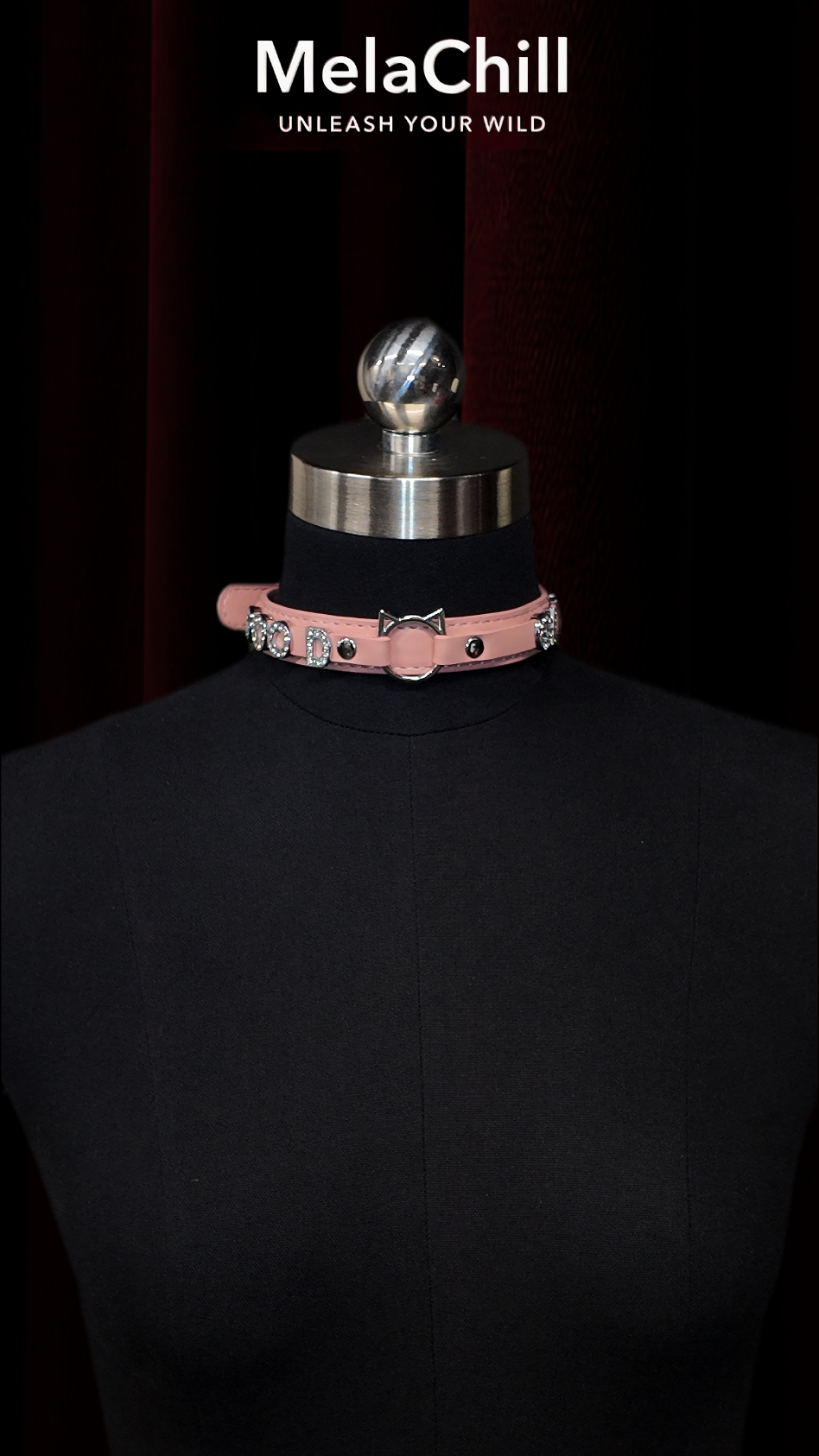 Blush Pink Heart Charm Choker — MelaChill