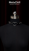 Black Heart Spike Choker