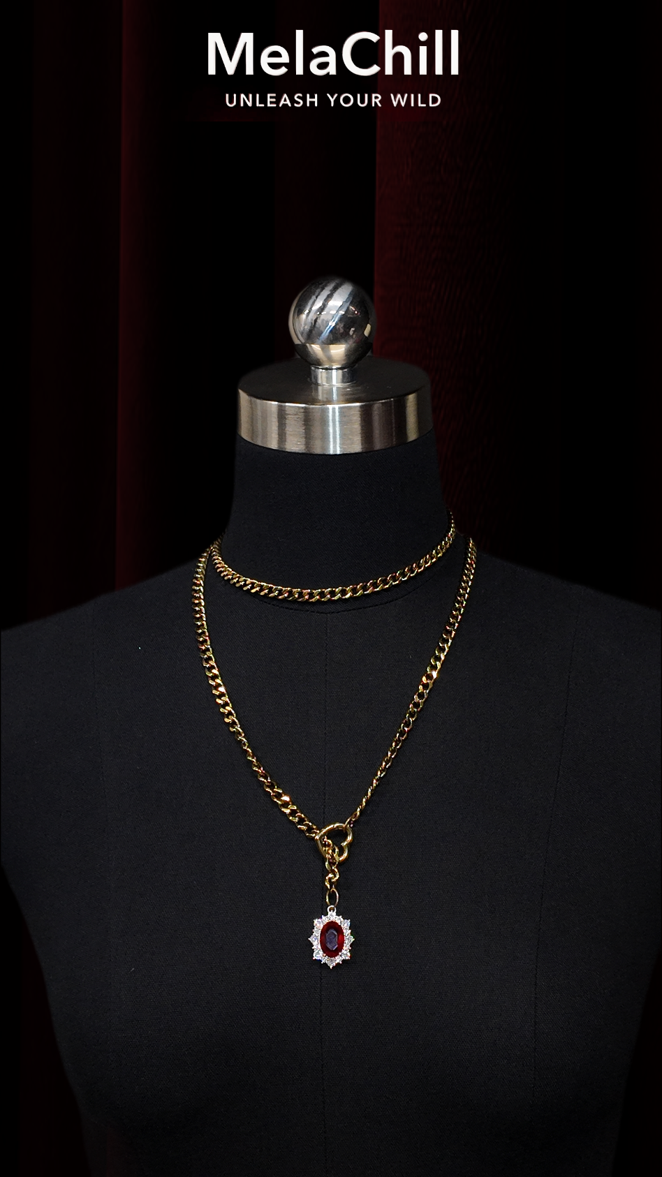 MelaChill [Golden Silence] Elegant Fashion Choker