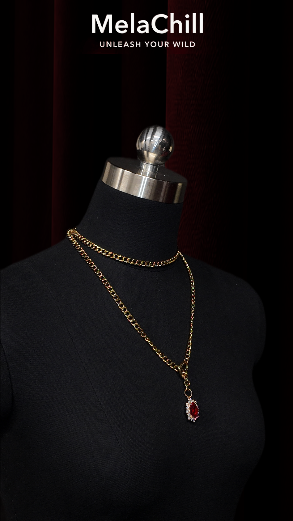 MelaChill [Golden Silence] Elegant Fashion Choker