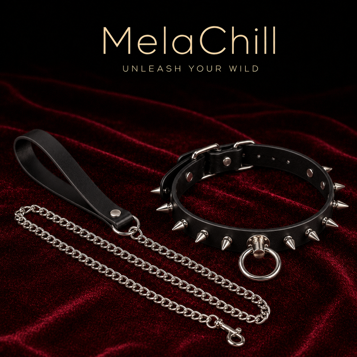 Punk Studded O-Ring Leather Choker