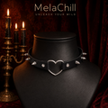 Noir Cœur Spike Choker | Gothic Collier statement