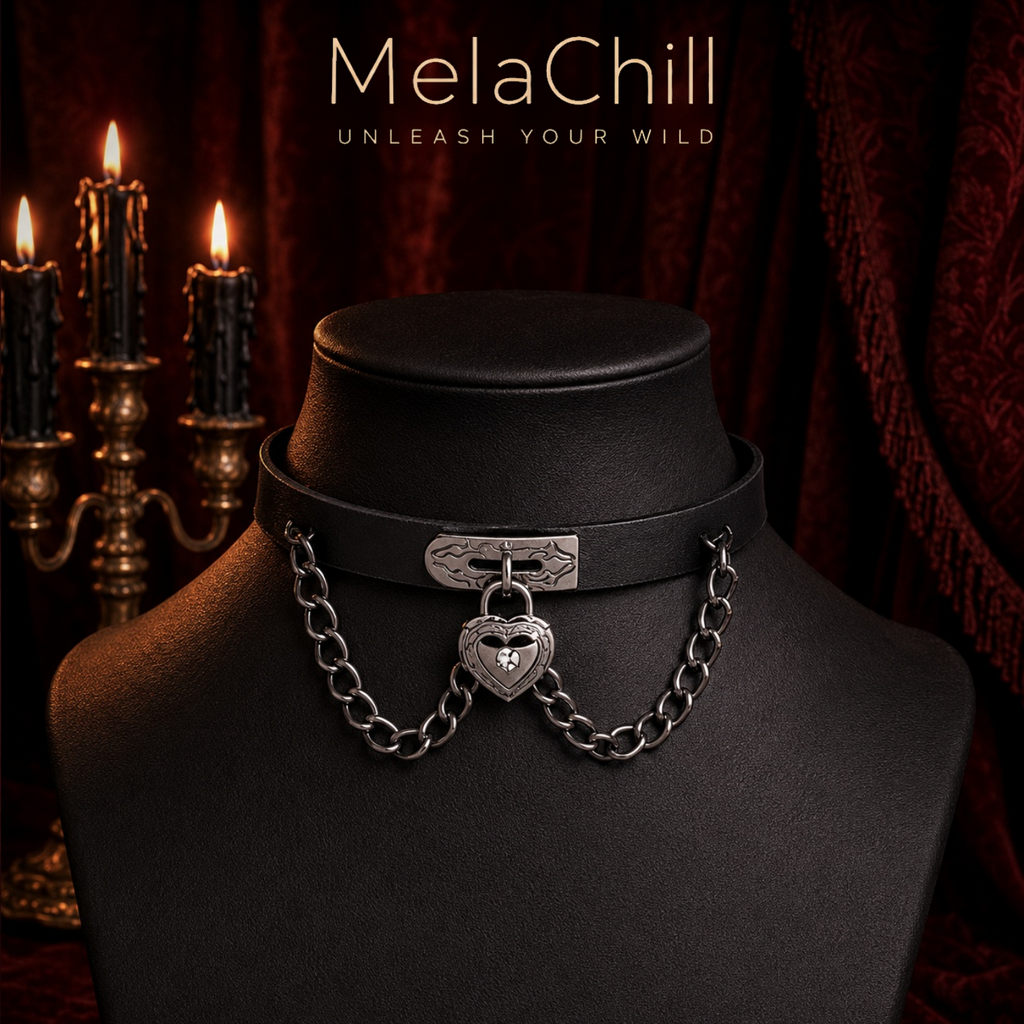 Bow Bell Choker | Verstellbarer Gothic Collar Kette
