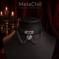 Bow Bell Choker | Verstellbarer Gothic Collar Kette