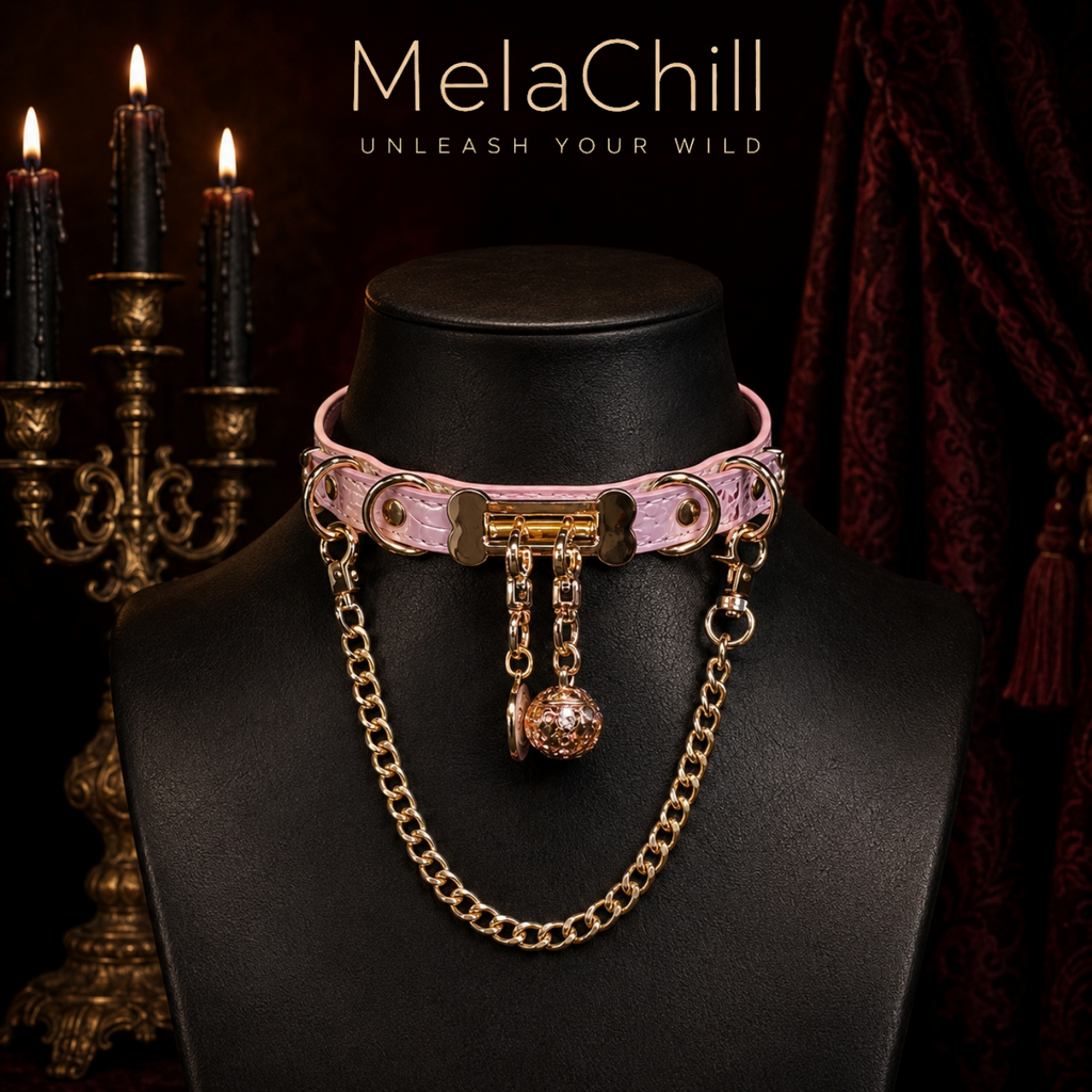 Pinker O-Ring Choker | Layered Ketten-Collar Kette