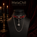 Roter Spider Choker | Layered Gothic Kette Kette