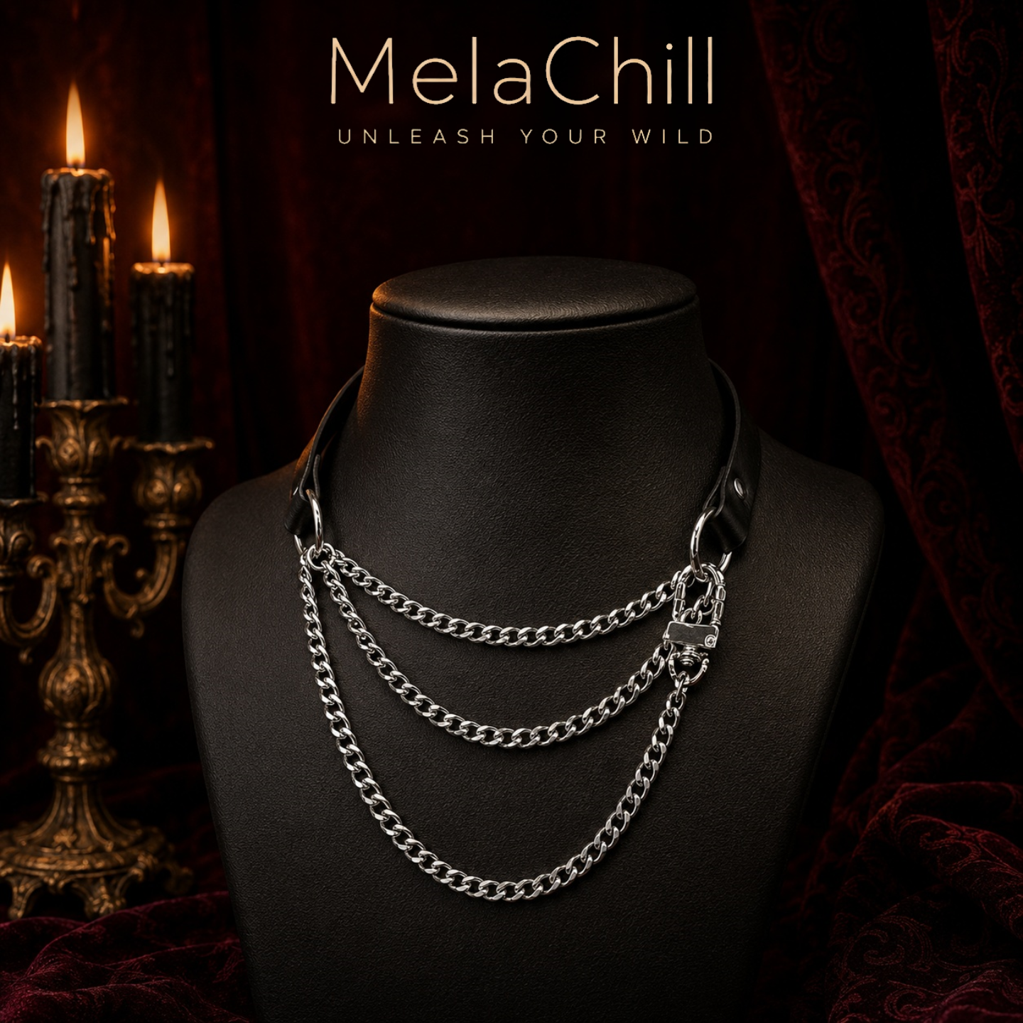 Breathless Pull Chain Choker | Adjustable Statement Collar