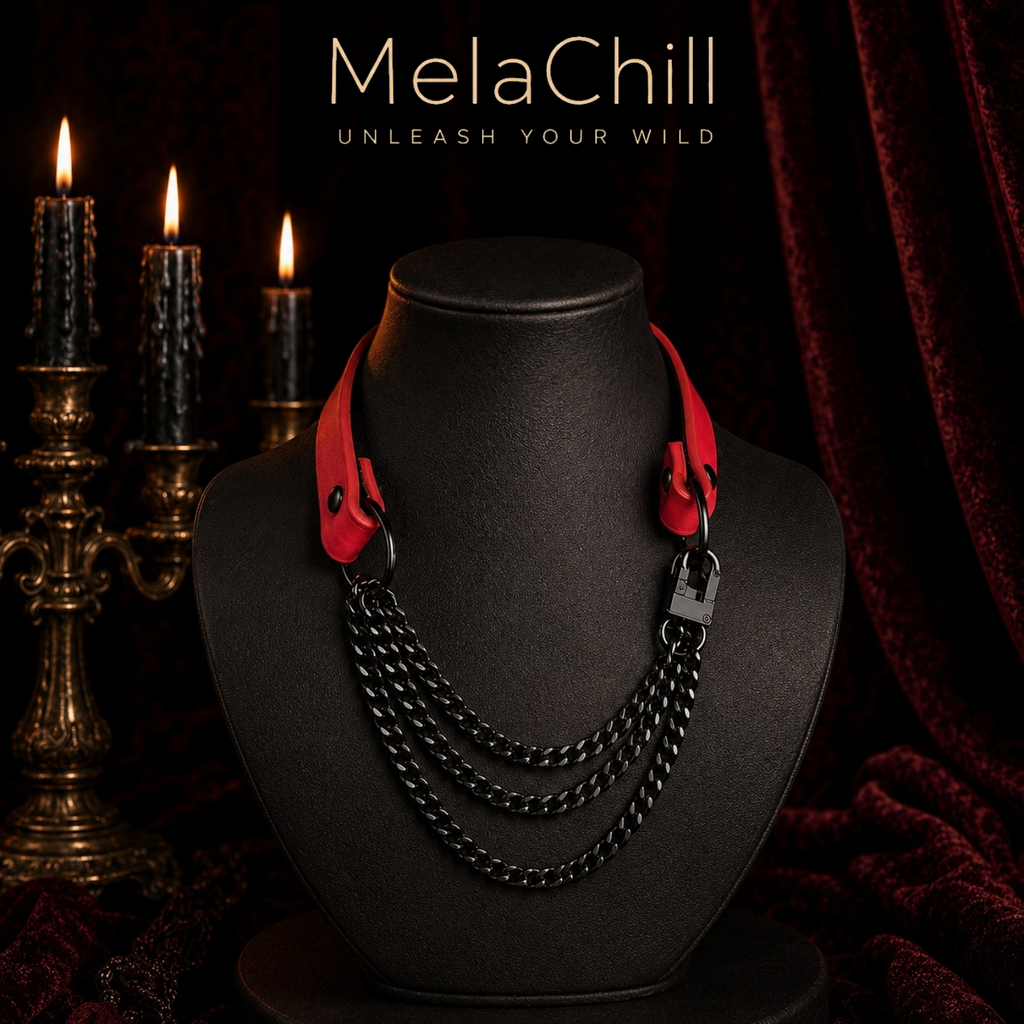 Breathless Rouge Pull Choker | Réglable Collier chaîne