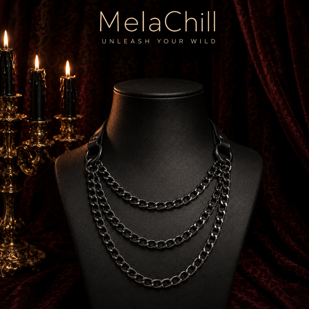 Minimal Negro Choker de cuero | Ajustable Everyday Collar
