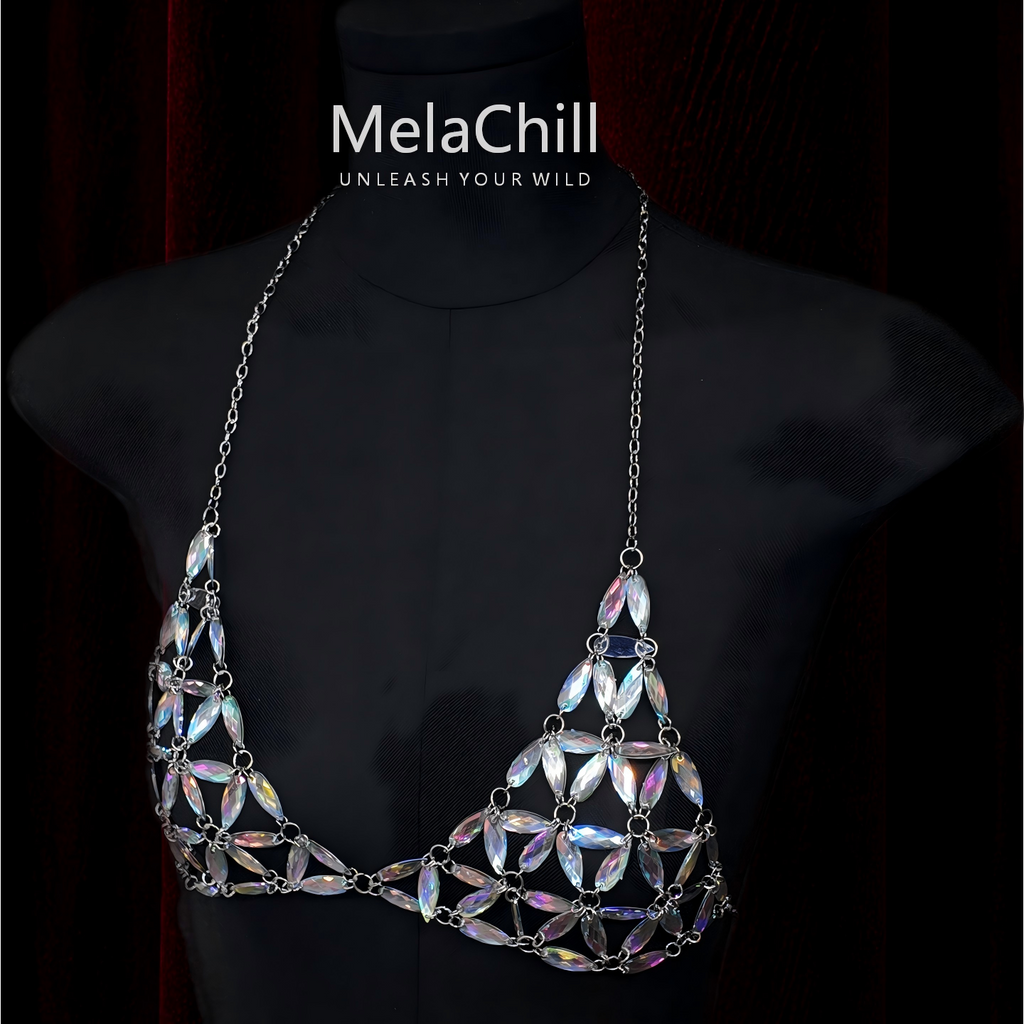 Aurora Marquise Crystal Halter Chest Chain