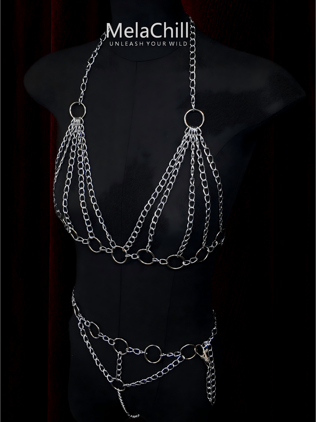 Baddie Minimalist Body Chain Harness Set