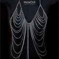 Handcrafted Silver Body Chain — Beach & Festival Jewelry