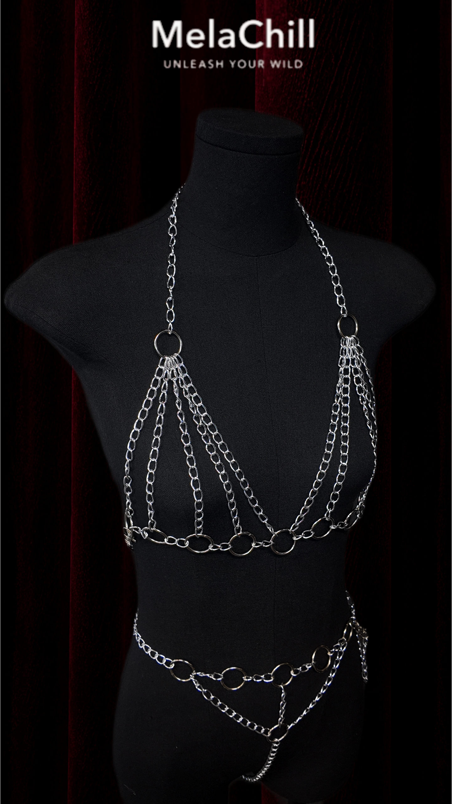 Baddie Minimalist Body Chain Harness Set