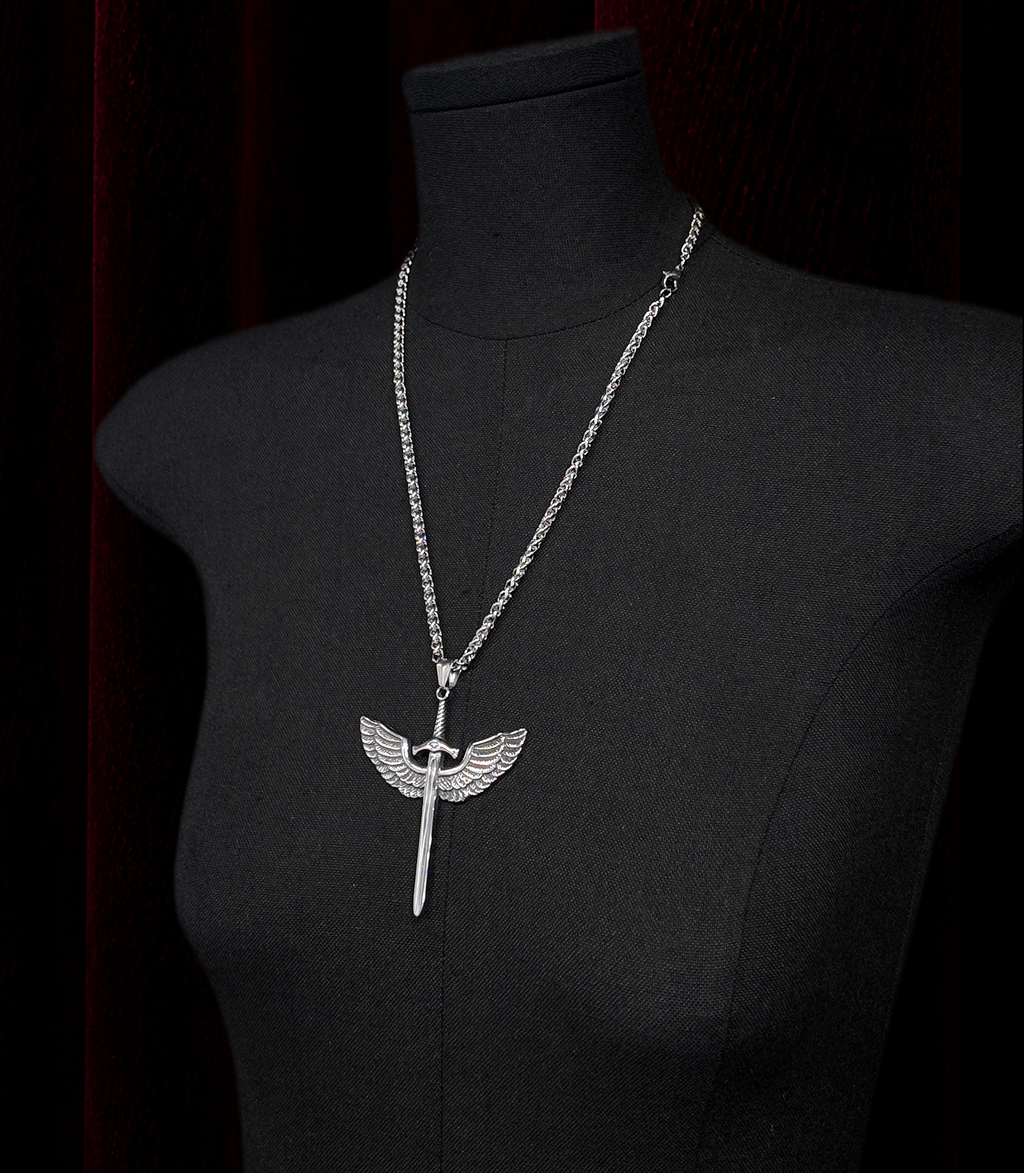Eagle Cross Titanium Necklace | 50cm Chain