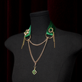 Green Velvet Spinel Gemstone Choker