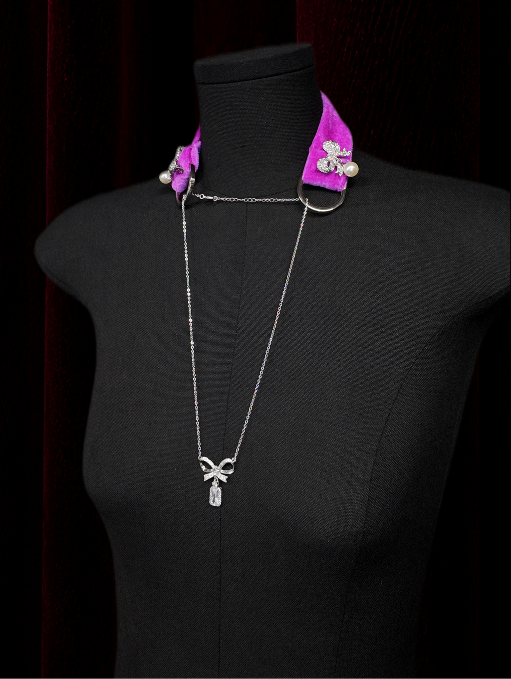 Purple Velvet Adjustable Choker