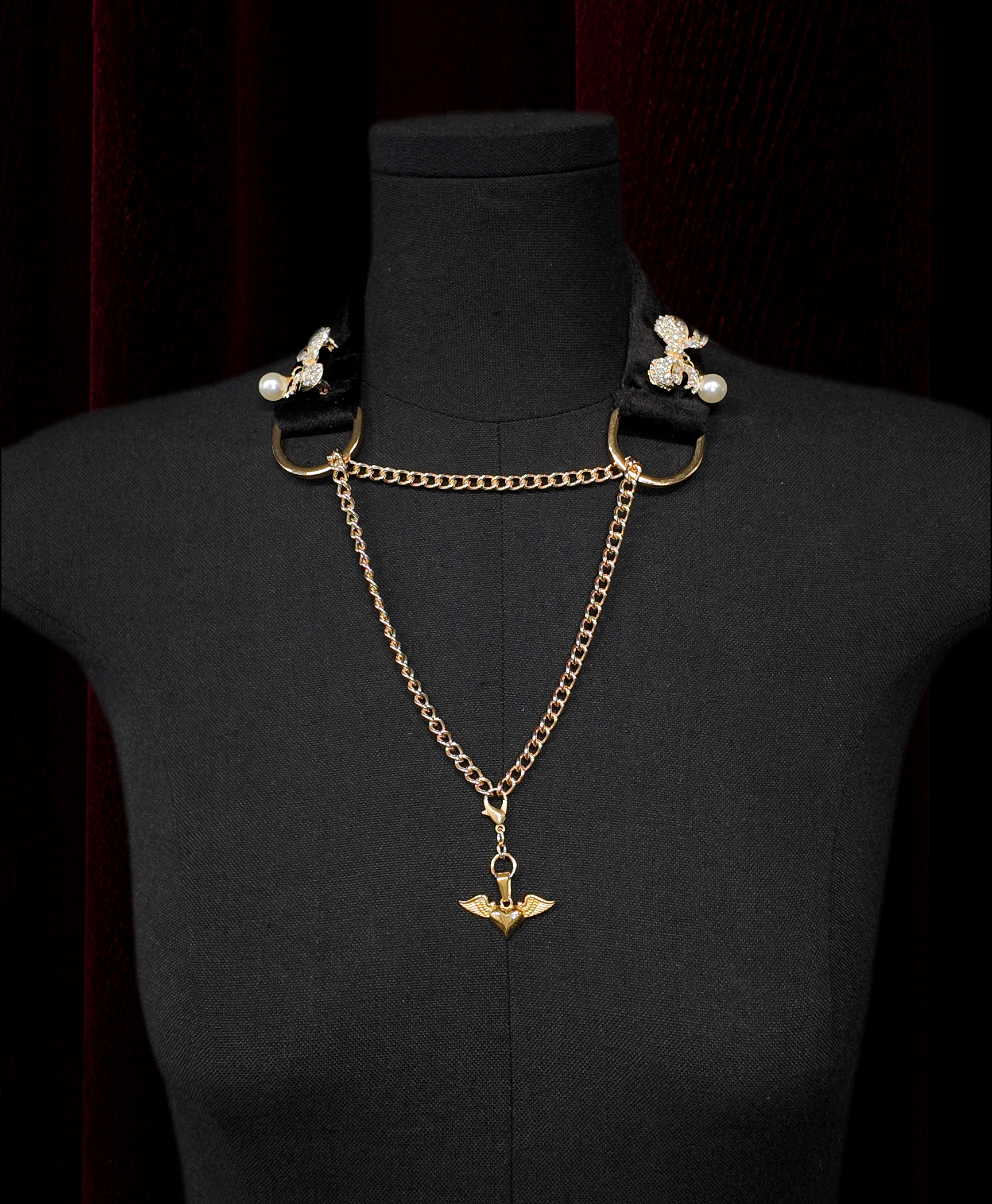 Eternal King Velvet Choker | Celestial Pendant Necklace