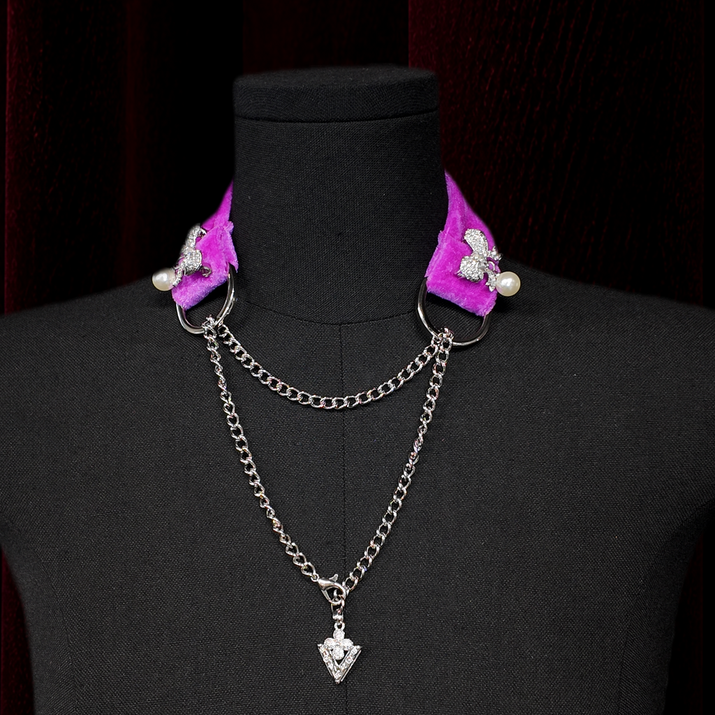 Purple Velvet Adjustable Choker
