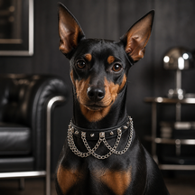 Steelstorm Dog Collar with Spikes and Layered Chains