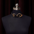 Gold O-Ring Buckle Choker