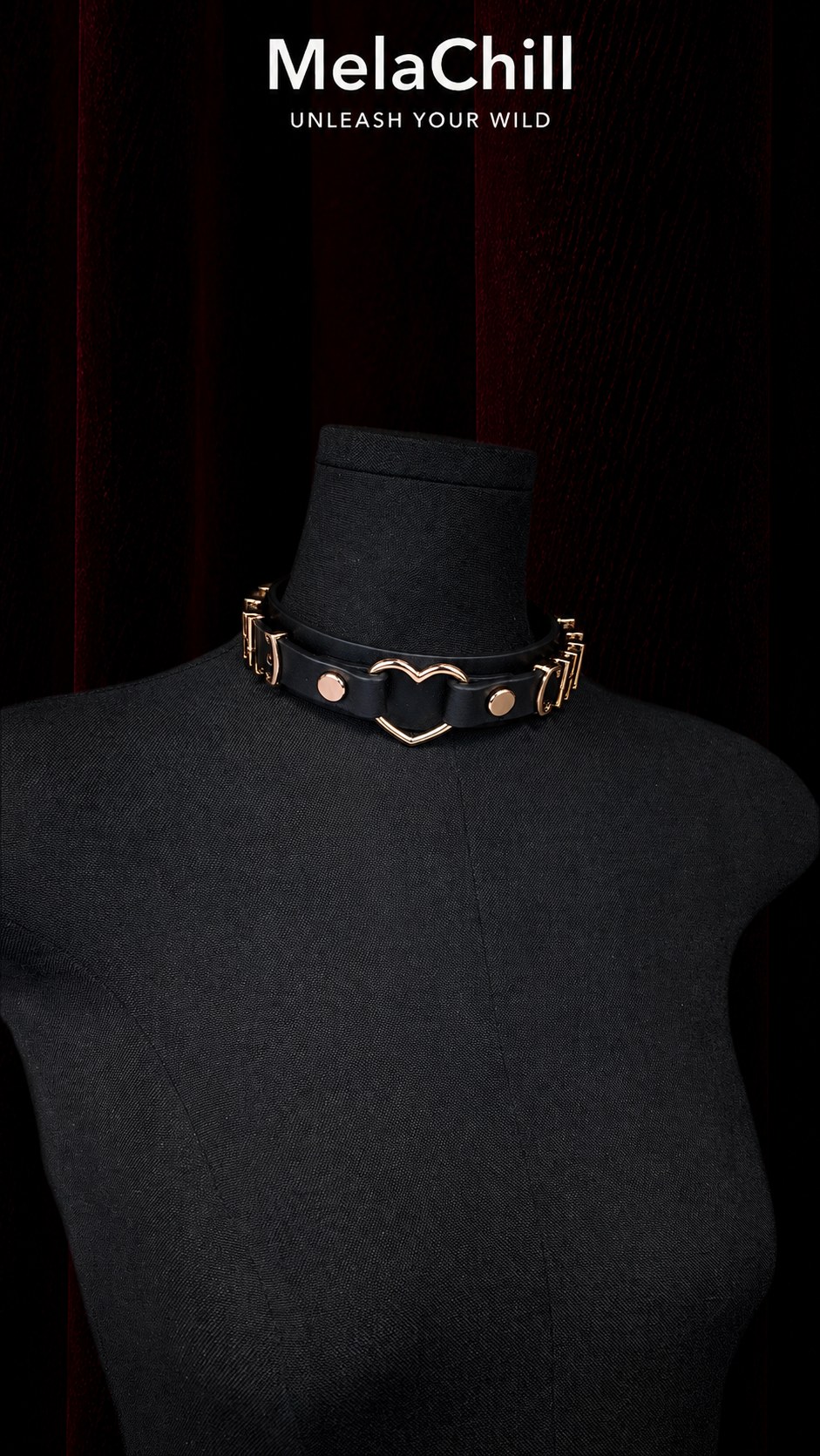 Custom Initial Leather Adjustable Choker